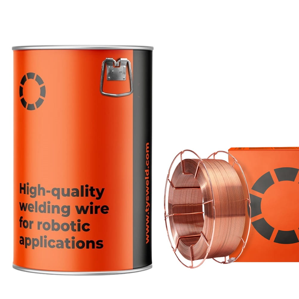 TYSWELD drut spawalniczy 1 mm SG2 miedziowany 3Si1 do migomatu beczka 250 kg